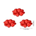 thumbnail image 3 of 3 Pcs Assiettes de Service Rouges Divisées pour Collations Plateau de Fruits et Noix de Festival Plat de Service Élégant à Sections pour Fête pour Recevoir à la Maison Amuse-Gueules Charcuterie Dessert Présentation et Organisation de Table, 3 of 6