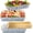 Gold, variant on 16" x 9'' Chilled Serving Tray for Parties with Compartments Rectangle Serving Dish Ice Charcuterie Party Platter for Shrimp Fruit Seafood Vegetable Appetizer