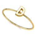 thumbnail image 2 of 1928 Jewelry 14K Gold Dipped Initial Monogram Letter Ring Size 7 (D), 2 of 4