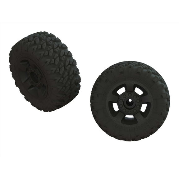 ARRMA AR550052 dBoots 'Ragnarok Mt' Tire Set Glued Black 2 ARA550052 Elec Car/Truck Replacement Parts