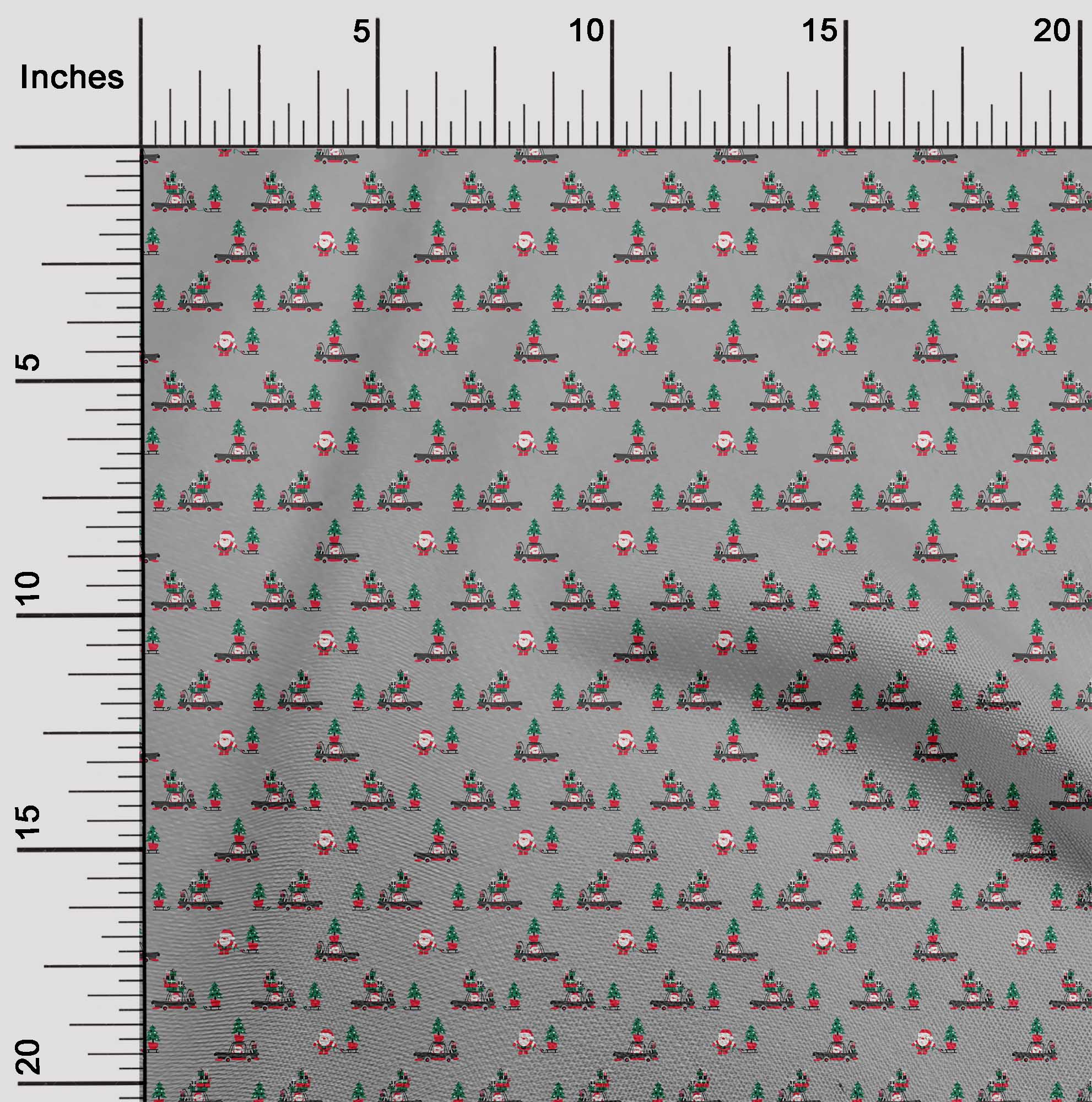 oneOone Cotton Poplin Twill Gray Fabric Christmas Quilting Supplies Print Sewing Fabric By The Yard 56 Inch Wide