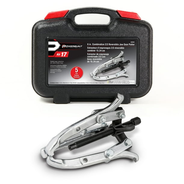 Powerbuilt 6 in. Combination 2/3 Reversible Jaw Gear Puller, 5 Ton