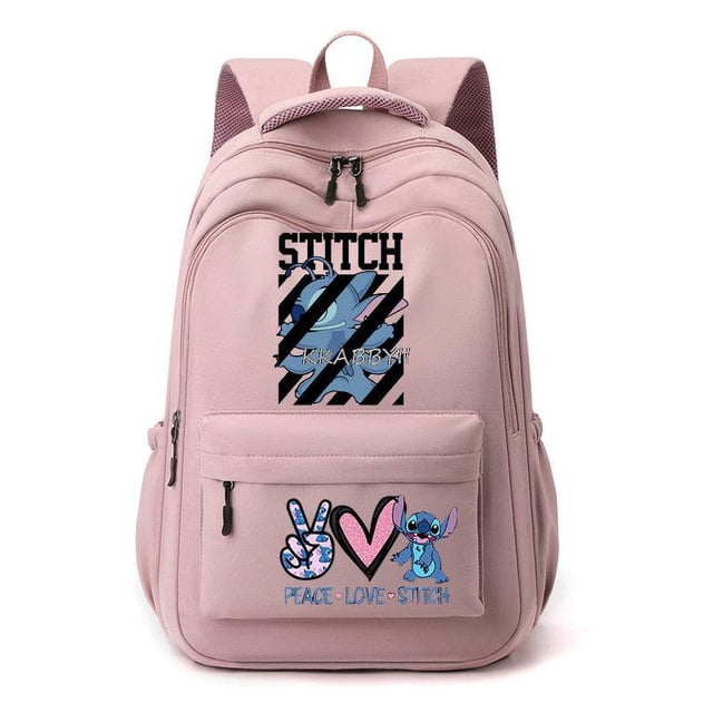 Mochila escolar de Lilo y Stitch para niños, mochilas con estampado 3D para adolescentes, niñas y niños, mochilas escolares de viaje para computadora portátil