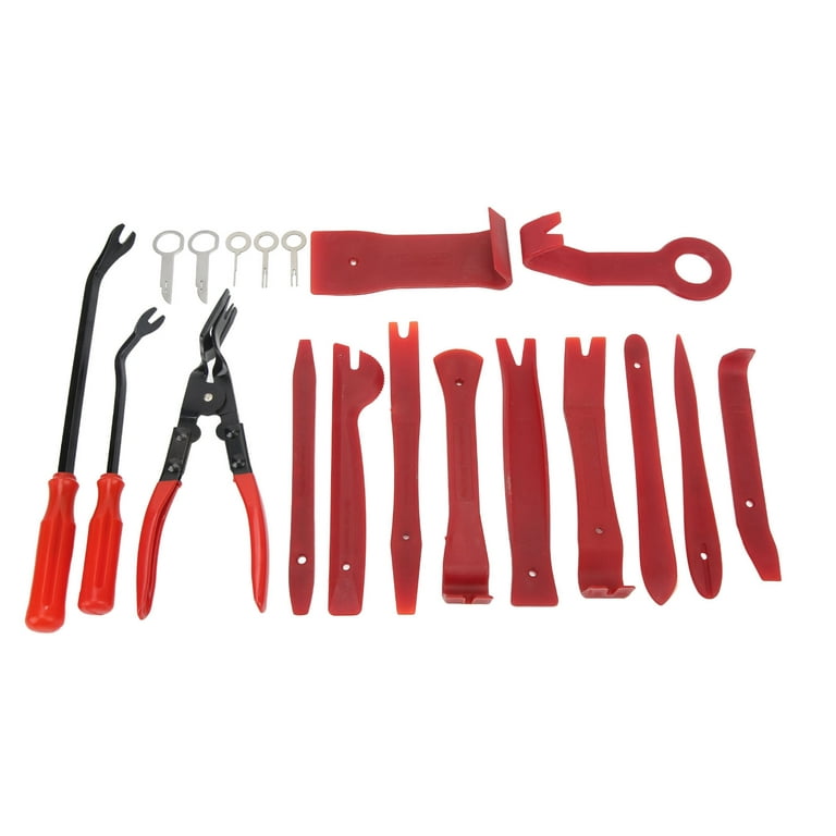 18pcs Car Tools Kit With Long Handle Tool Air Bladder Trim Removal Tools  Fastener Nuts For All Vehicle Types
