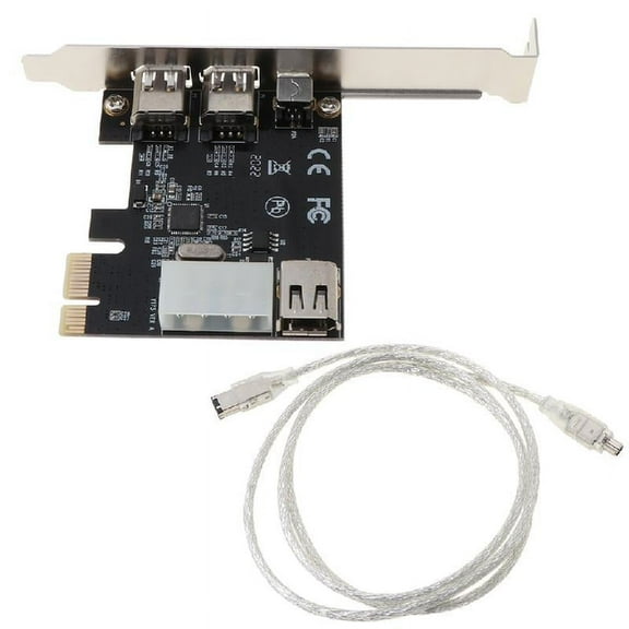PCIe Firewire Card for Windows 10, IEEE 1394 PCI Express Controller 4 Ports Card