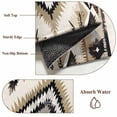 thumbnail image 6 of 2x3 Ft Entryway Area Rug, Boho Black Brown Kitchen Rug Runner Washable Floor Mat, Vintage Geometric Southwestern Ethnic Non Slip Indoor Door Mat Throw Carpet for Bathroom Living Room Bedroom, 6 of 8