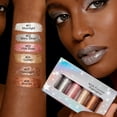 thumbnail image 7 of Liquid Eyeshadow Set 6 Colors Metallic Glitter Eyeshadow Highlighter Multifunctional Long Lasting Shimmer Eye Makeup Kit for Eyes and Face 3.5ml Each, 7 of 7