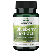 Swanson Blueberry Leaf Extract 60 mg 90 Capsules