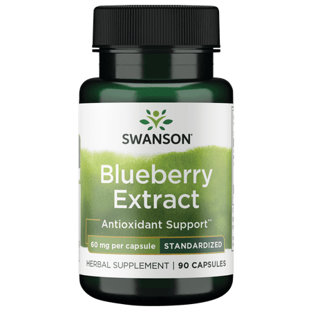 Swanson Blueberry Leaf Extract 60 mg 90 Capsules