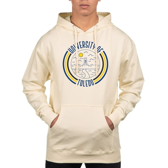 Men's Uscape Apparel Cream Toledo Rockets Standard Pullover Hoodie