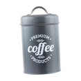 thumbnail image 3 of Contenedor para té y café, lata de dulces, organizador de almacenamiento de alimentos, latas de almacenamiento de cocina, tarro de de aceite , Gris oscuro Soledad contenedor de almacenamiento de café, 3 of 10