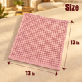 Whased Colors Waffle Wash Cloths Set Of 12-cotton 13
