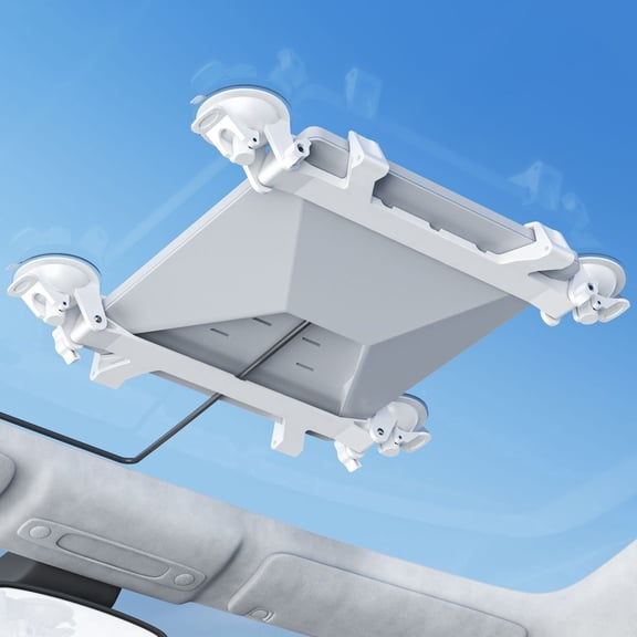 EEEkit Starlink Mini Suction Cup Mount, Window & Sunroof Mount Holder with Strong Grip, Portable Travel Bracket for RV, Camper, Boat, Car and Truck, White