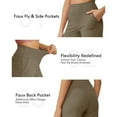 thumbnail image 4 of Penkiiy Womens 22" Wide Leg Capri Pants Yoga Legging High Waist Cropprd Pants with Pockets, 4 of 8
