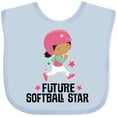 thumbnail image 3 of Inktastic Future Softball Star Cute Girls Girls Baby Bib, 3 of 4