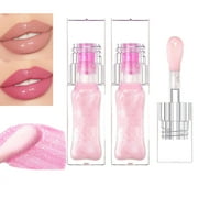 Pusili Magic Color Changing Lip Oil, Hydrating Lip Glow Oil , Gloss Tinted Lip Balm Long Lasting Nourishing Non-sticky