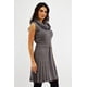 thumbnail image 2 of Vestido tejido cuello cascada Roman Fashion /Juvenil, 32162 (Gris) gris G, 2 of 6