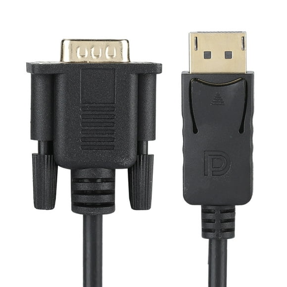 Fyydes 1.8m HD 1080P DisplayPort DP to VGA Cable Converter Adapter for PC Laptop, Display Port to VGA Converter, DP to VGA Cable Adapter