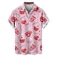 thumbnail image 3 of Camisas con botones para el día de San Valentín con estampado 3D para hombre, camisas casuales de verano de manga corta con cuello extendido para la playa, camisas de moda para hombre, 3 of 5