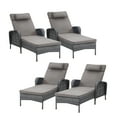 thumbnail image 5 of POCASSY Outdoor Wicker All Weather Chaise Reclining Lounges with Cushions (Set of 4), 5 of 8