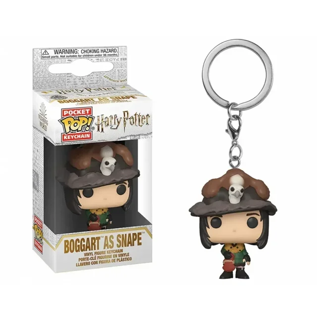 Funko POP Keychain Toy Hermione Dobby Dumbledore Ginny Ron Hedwig Boggart as Snape Voldemort Fawkes Luna Pocket Pop Key Ring Toy