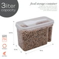 thumbnail image 2 of Kitchen Details Medium 5 L Plastic Airtight Cereal Container with Scooper, 2 of 10