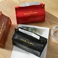 thumbnail image 7 of SPRING PARK 2Pcs PU Leather Tissue Box Case Cover Napkin Paper Holder Storage for Car Home, 7 of 7