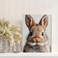 thumbnail image 2 of Custom Name Bunny Rabbit Nursery Canvas Print, Baby Boy Animal Kids Bedroom Home Wall Decor Art, 2 of 8