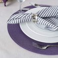 thumbnail image 3 of Design Imports Set de Table Tissé en Polypropylène Rond Aubergine Set de 6, 3 of 8