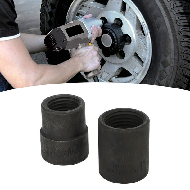 Extractor De Tuercas De Seguridad De Ruedas, Casquillo De Tuercas De Seguridad De Acero De aleación, Negro, 2 Piezas Para Herramientas Neumáticas Manuales