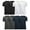(Black & Charcoal & Navy & White) X2, variant on 8-Pack Men's Short Sleeve Crew Neck Cotton Blend Classic Tee (S-3XL)