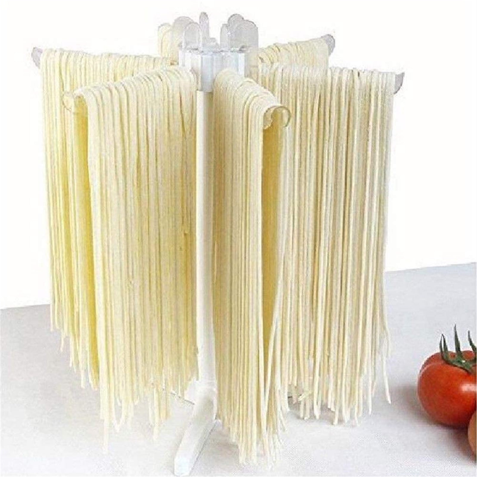 Linguine Bracket Fresh Pasta Drying Rack,Homemade Noodle Dryers Spaghetti Machine,Collapsible Fettuccine Stand with 10 Bars,ABS Vermicelli 