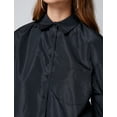 thumbnail image 5 of Crop Shirt Long Sleeve Pocket Detail Elastic Cuffs, 5 of 5