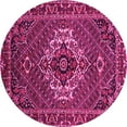 thumbnail image 1 of Ahgly Company Indoor Round Persian Pink Traditional Area Rugs, 4' Round, 1 of 4