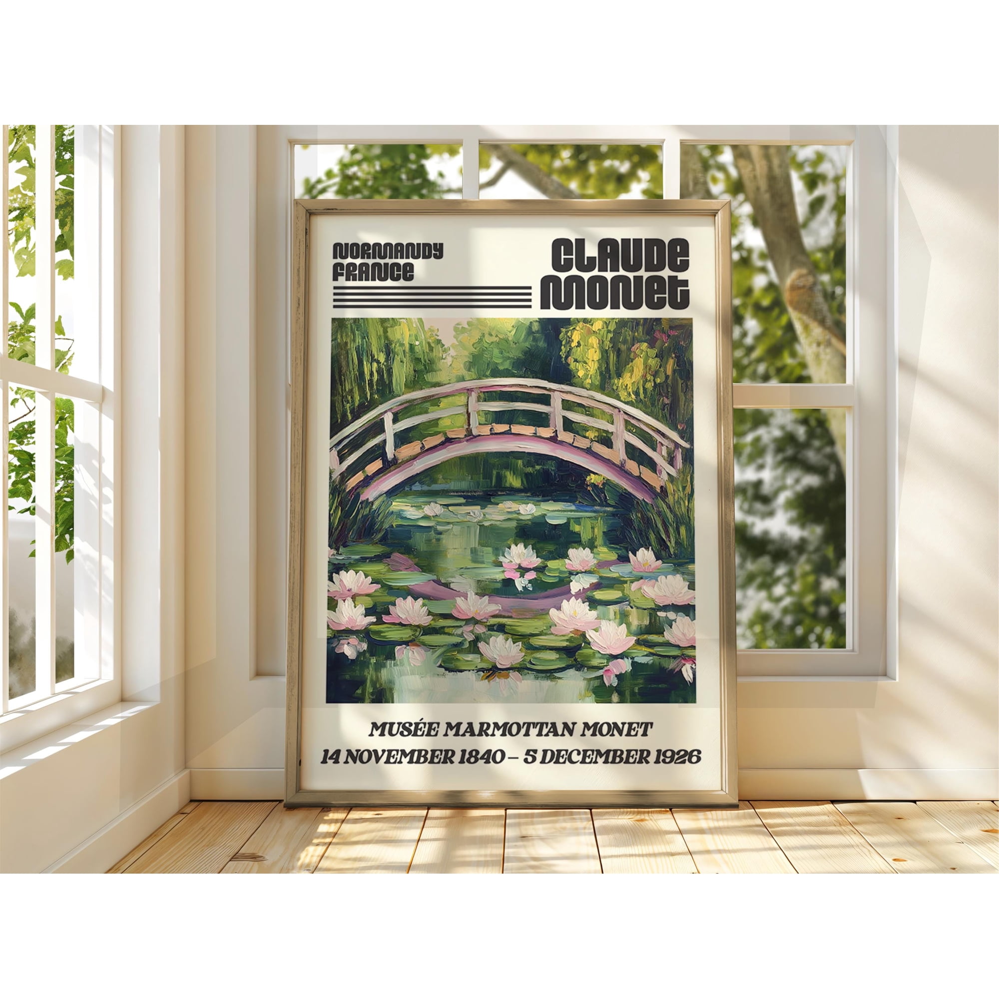 Claude Monet Watercolour Vintage French Famous Art Impressionism Gallery Decorative Wall Art Alternate Style 18 Poster Poster Print Only