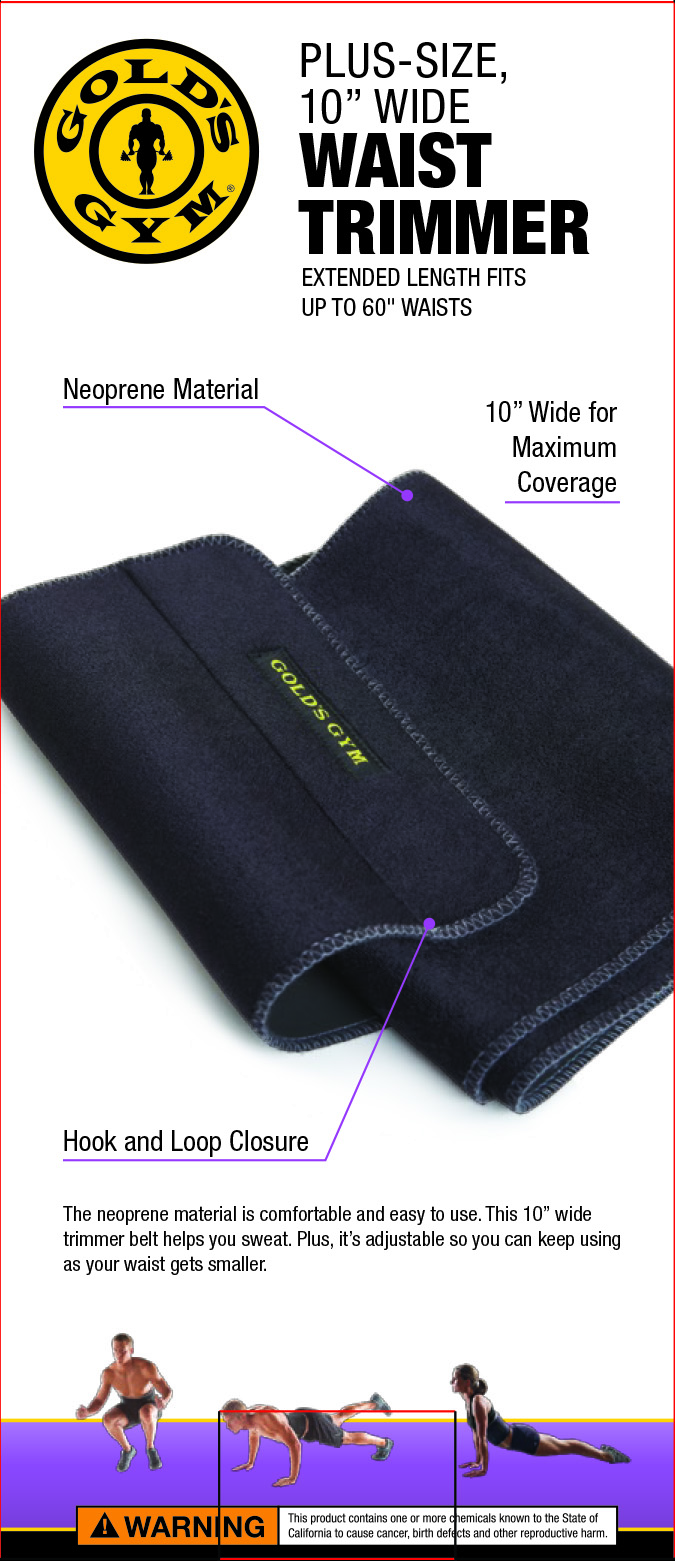 gold's gym waist trimmer plus size