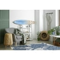 thumbnail image 5 of 4' x 6' Simply Daisy Flower Flourish French Country Chenille Area Rug, Blue, 5 of 5
