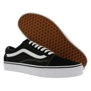 Vans Womens Old Skool Canvas Low Top Skate Shoes B/W 8 Medium (B,M)