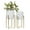 White Deep Dome Speckled Speckled Round S/2 22", 19"H, variant on CosmoLiving by Cosmopolitan 39", 46"H Dome White Metal Planter with Removable Stand (2 Count)