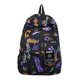 thumbnail image 5 of Mochila con y correa, mochila de dibujos animados para llevar en la escuela para niñas, niños y hombres Negro, 5 of 9