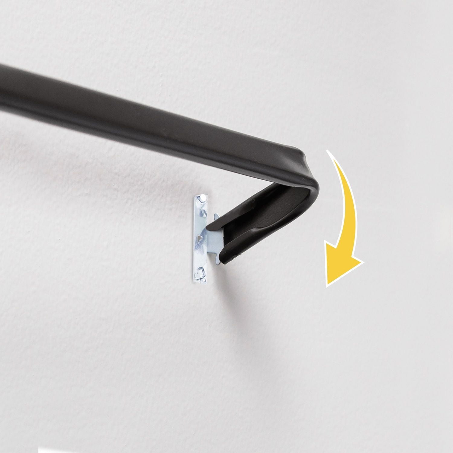 Lunar tringle à rideaux basique Fast Fit à installation facile En plusieurs couleurs