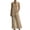 Z70 Beige-Linen 2 Piece Set for Women, variant on Mifsaly Linen 2 Piece Set for Women Sleeveless V Neck Side Split Tunic Top and Wide Leg Long Pants with Pockets Lightweight Flowy Summer Vacation Outfits Dark Gray,S