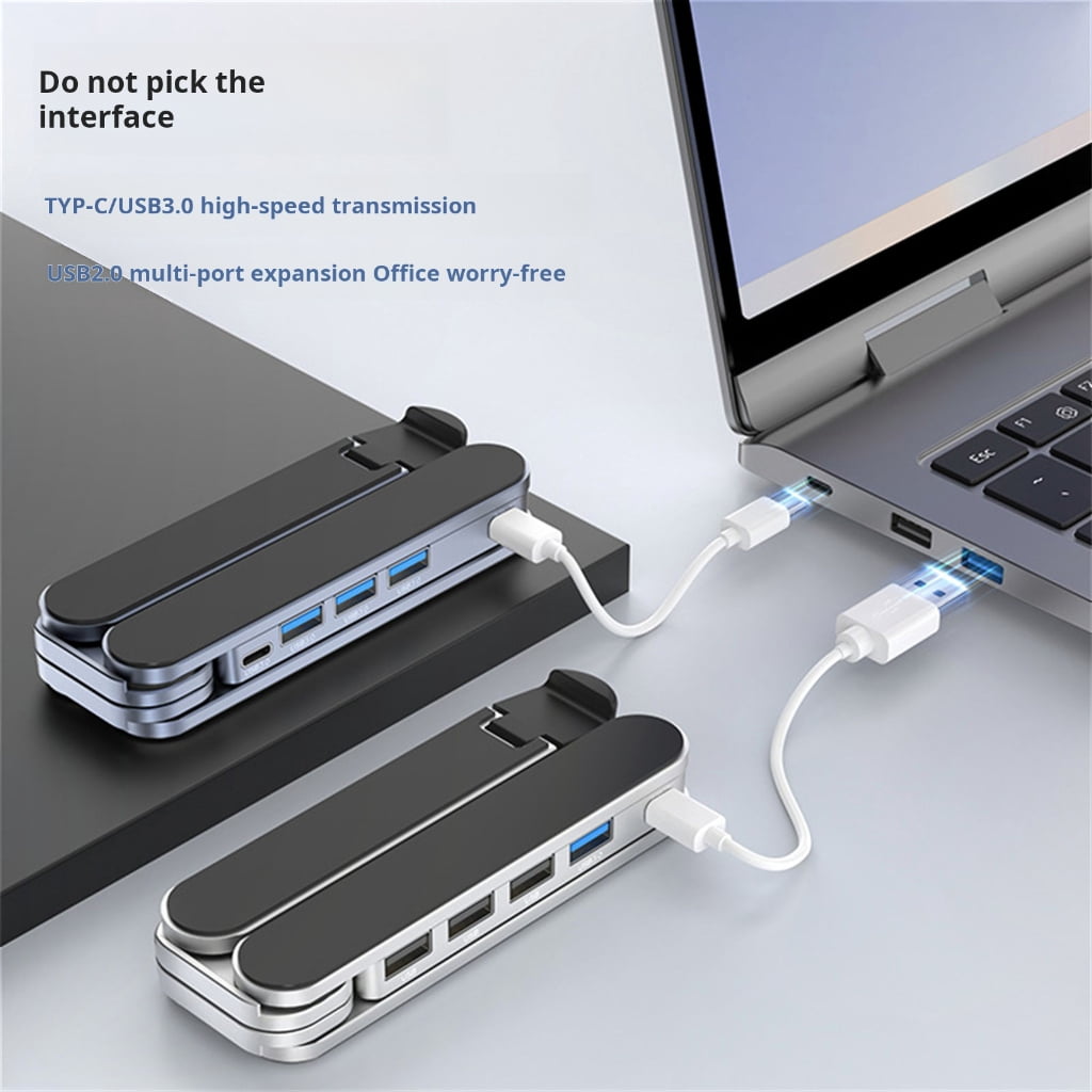 Lightweight pliable Laptop Stand Having USB Expansion For Quick Assembly