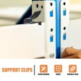 thumbnail image 4 of 10 Pcs Clips de Support d'Étagère en Verre Clips de Support d'Étagère en Acier Inoxydable Piliers, 4 of 7