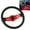 Red, variant on Suodoka 14 inches / 35.5 cm Universal Steering Wheel with Horn Button Racing Style PU Aluminum for Standard 6 Hole Hub Adapter Modification Accessories Red