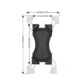 thumbnail image 2 of Antideslizante, antivibración, soporte para teléfono para bicicleta, bloqueo automático, motocicleta, soporte para teléfono inteligente, soporte para teléfono móvil, espejo Yuarrent EL5028-01B, 2 of 2