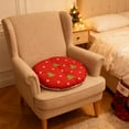 thumbnail image 4 of Christmas Chair Cushion Winter Seat Pad with Cotton Linen Fill, Printed Decorative Cushion for Dining Office Chair Indoor Outdoor Use(D), 4 of 5