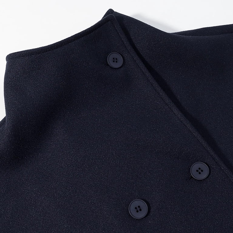 Fall Jacket Women Sevevn Womens Double Breasted Wool Jackets Stand