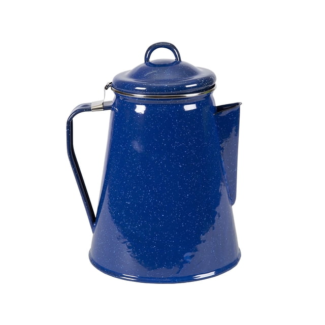 Stansport 10343 - Cafetera esmaltada, 8 tazas, color azul