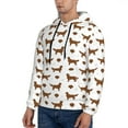 thumbnail image 3 of Haiem Labrador Retriever Dog Patterned Men's Hoodie with Kangaroo Pocket - Ideal Pullover Sweatshirt for Daily Wear, Travel, and Home-XX-Large, 3 of 7